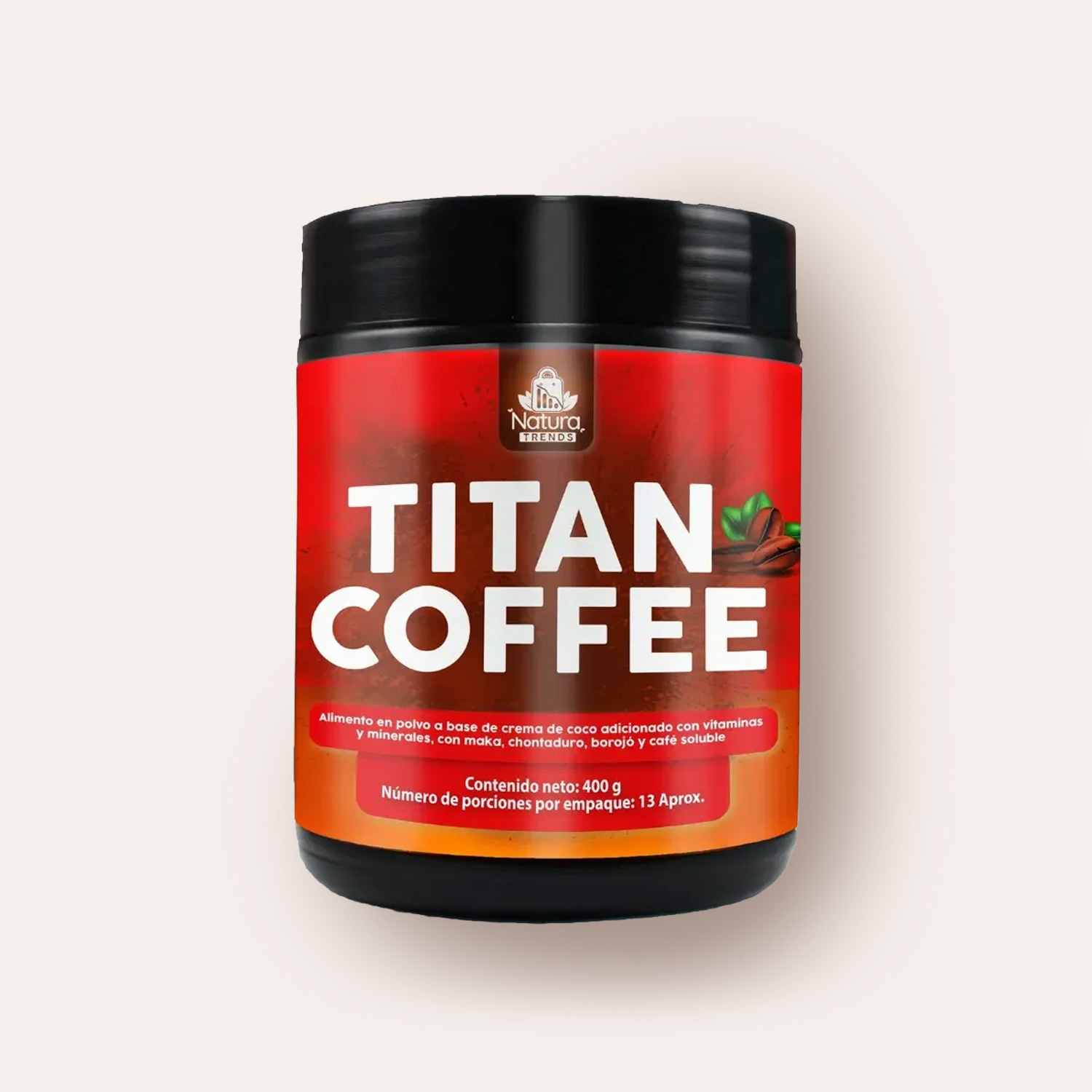 Titan Coffee suplemento con cafeína para energía